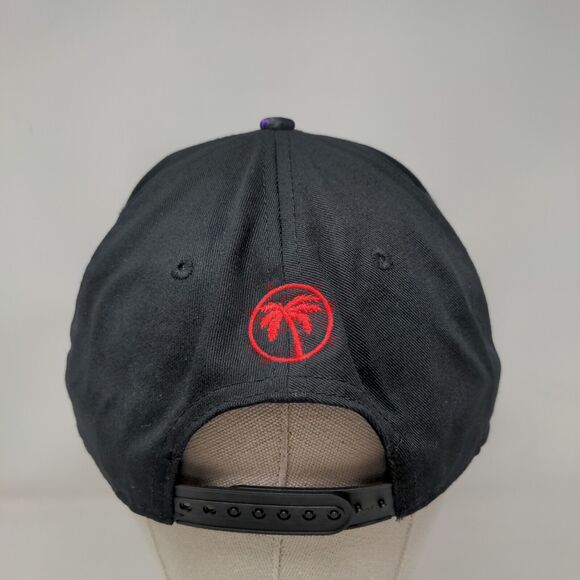 Blvd Snapback Hat Black One Size Adjustable Black Adjustable Embroidered 6 Panel - Picture 5 of 8